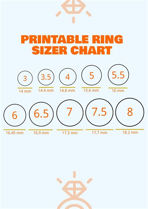 ring sizing chart printable